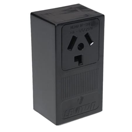 Leviton Leviton 10-30R Dryer Receptacle Oulet, Black - 30A LE385918